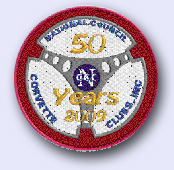 Patch that marked the 50th anniversary of the National Council of Corvette Clubs.