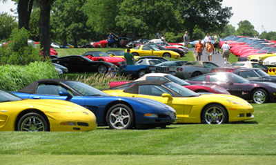 Corvettes at Bloomington Gold in 2009.