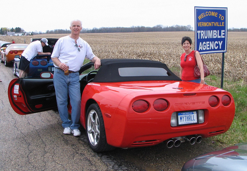 Terry and Chris at the Vermontville Parade.