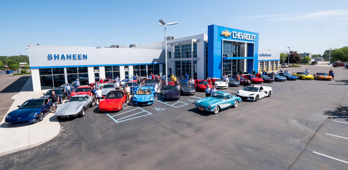 CCCC members at Shaheen Chevrolet - Photo by Brian Wells.