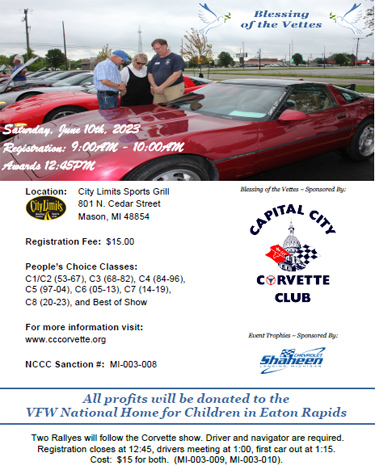 Blessing of the Vettes Flyer