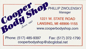 Cooper Body Shop - Phillip Zwolensky