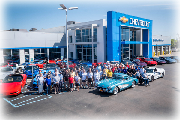 CCCC members at Shaheen Chevrolet - Photo by Brian Wells