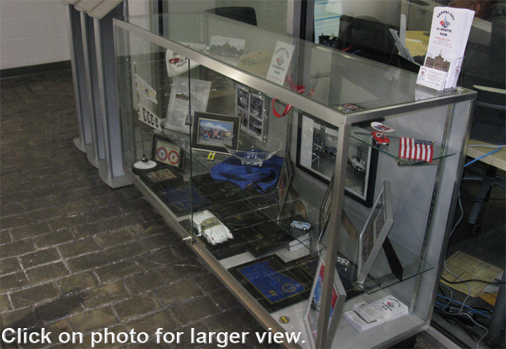 Display case at Shaheen Chevrolet.