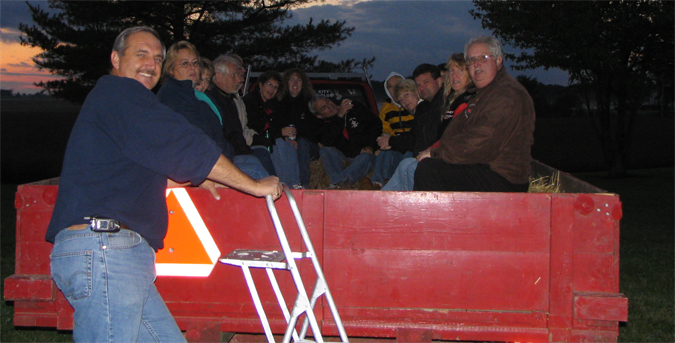 Hayride at Randy & Carol's.