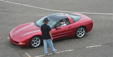 Ted getting ready to race at Spartan Speedway.